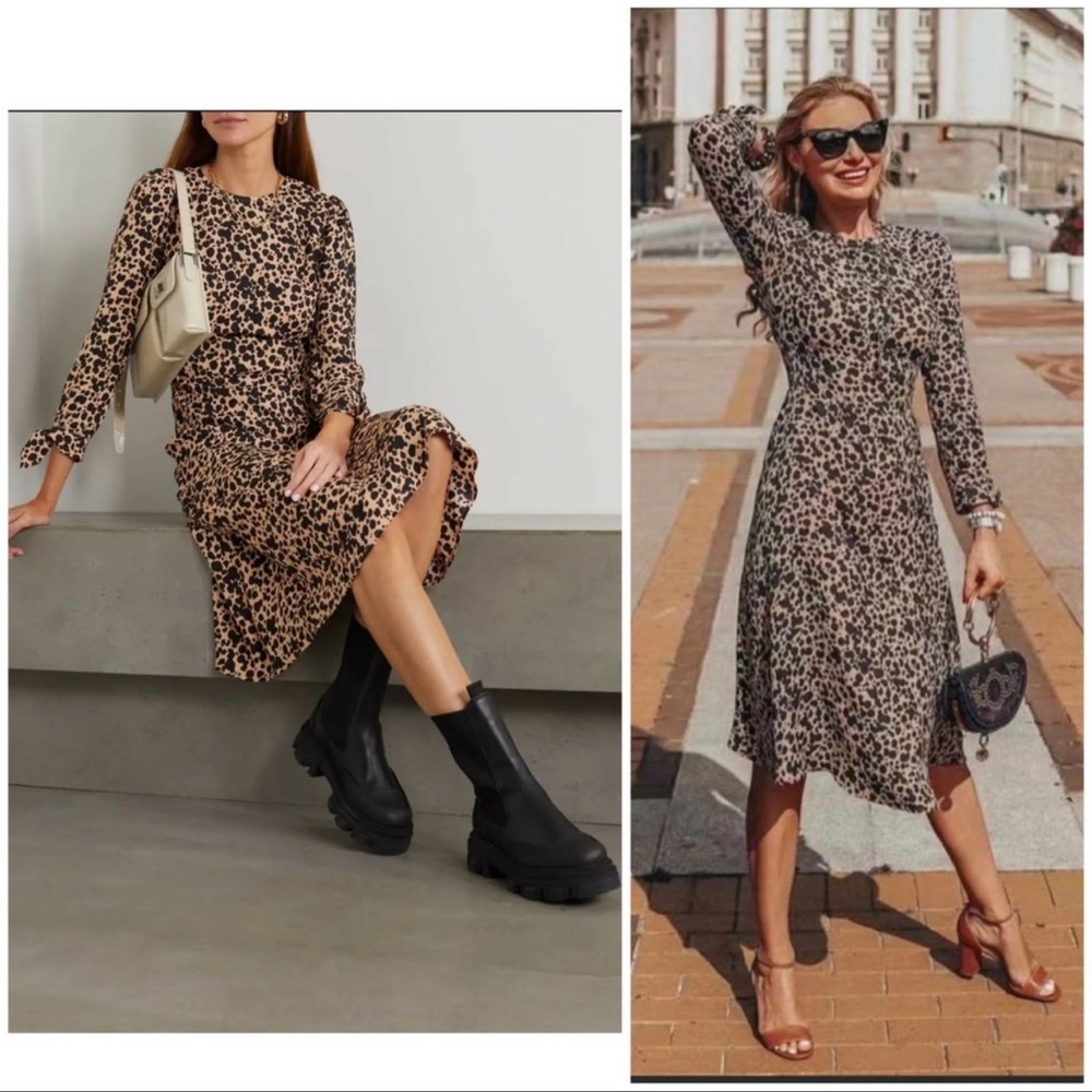 REFORMATION Port Print Dress Blitz Size 4 - Picture 5 of 8